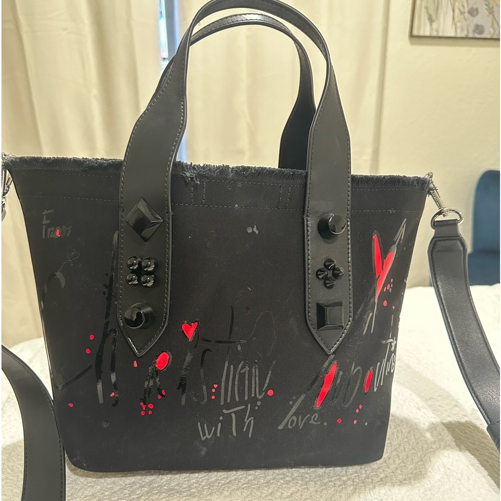 Christian Louboutin Frangibus Small printed canvas tote bag